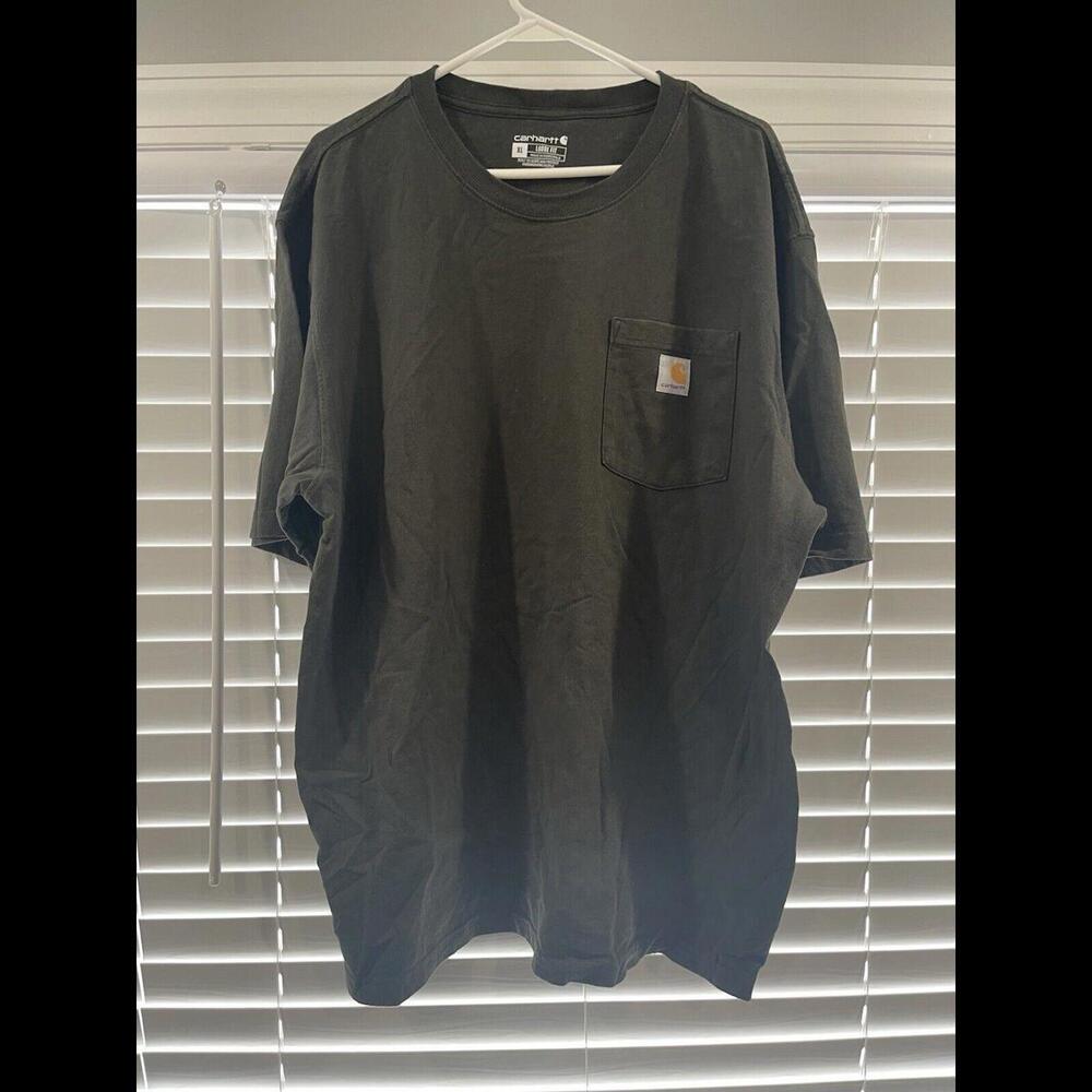 Mens Carhartt Short Sleeve Shirt XL Black (Loose Fit)
